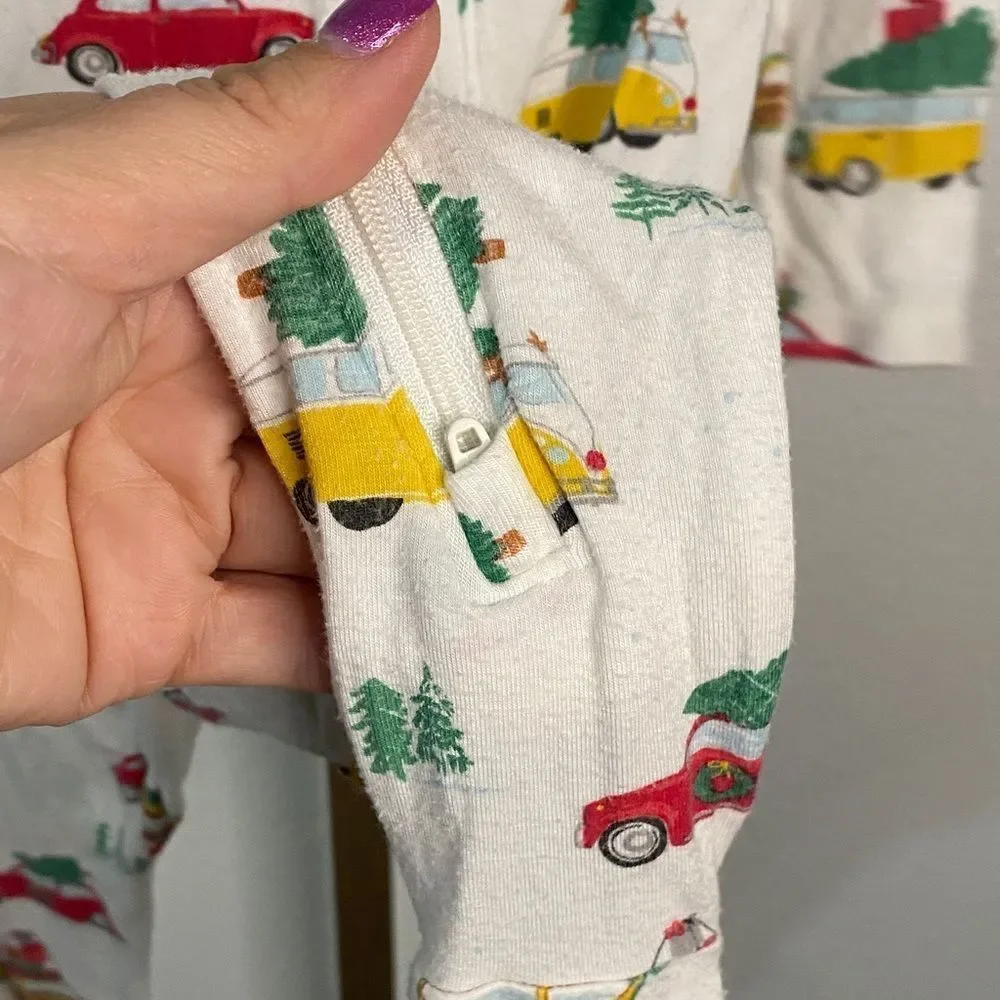 Angel Dear - Bamboo White Christmas Pajamas- 18-24m